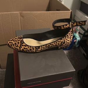 You live leopard print?  These are a gem. Flat comfortable Vince camuto flats